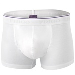 Frigo Trunk1-2101. Sveriges mest solgte model, 'boksershorts med kortere ben'. Findes i sort og hvid med lilla detaljer i elastikken og i Frigo ...